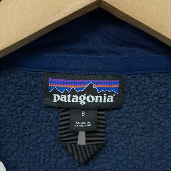 PATAGONIA Better Sweater 1/4-Zip Fleece Blue Sz Small - Picture 6 of 12